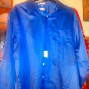 Geoffrey Been bright blue long sleeve button up